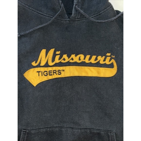 Vintage Missouri Tigers Embroidered Hoodie Victory Sports Medium - Picture 3 of 4